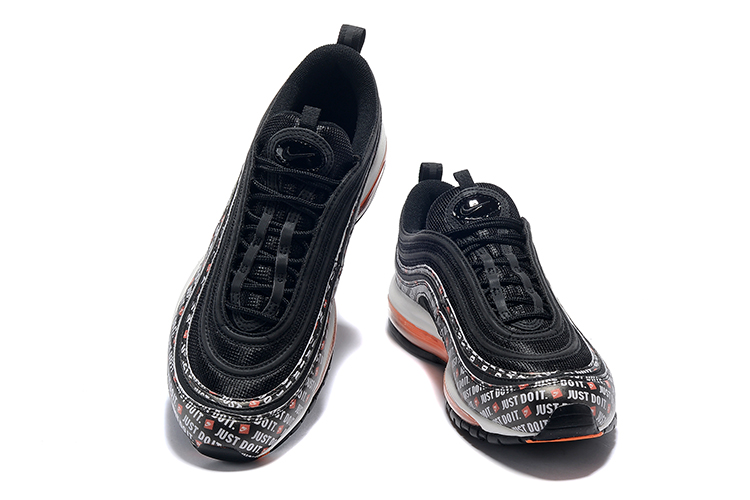 New Nike Air Max 97 1938 Black White Orange